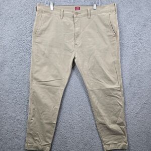 Levi's XXChino Standard Taper Beige Khaki Flat Front Pants Men's Size 38X29